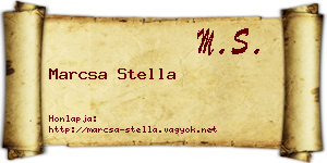 Marcsa Stella névjegykártya